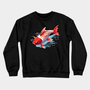 Koi fish illustration Crewneck Sweatshirt